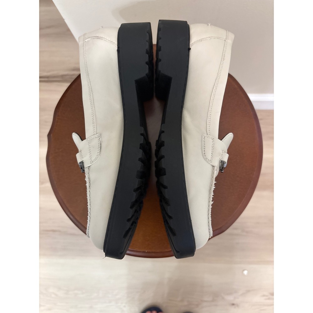 Michael by Michael Shannon Lynn Cream Lug Sole Horsebit Loafers Womens 9 - Picture 2 of 6
